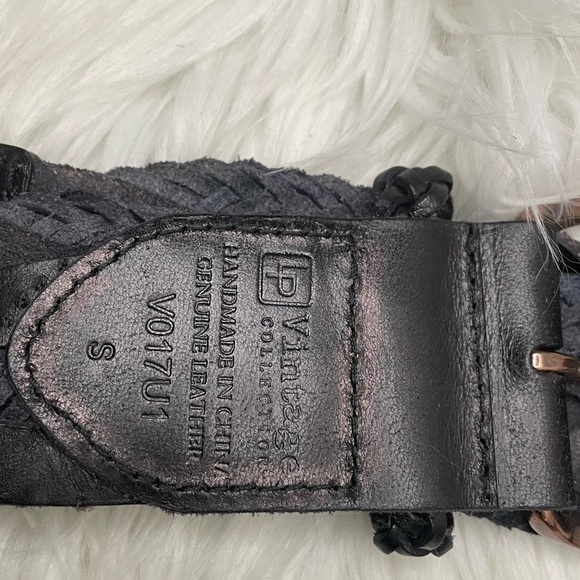 VINTAGE Collection braided leather belt - Picture 4 of 4